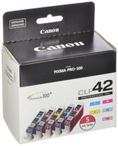 Cartucho de tinta Canon CLI-42, pacote com 5 unidades, compatível com PIXMA PRO-100