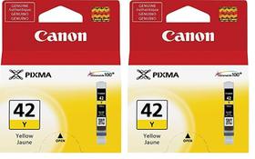 Cartucho de tinta Canon CLI-42 Y amarelo (pacote de 2)