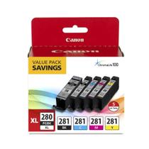 Cartucho de tinta Canon PGI-280XL/CLI-281 Pacote de 5 cores TR8520 Cartucho de tinta Canon PGI-280XL/CLI-281 Pacote de 5 cores TR8520