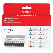 Cartucho de tinta Canon PGI-9 genuíno, pacote multicolorido de dez cores