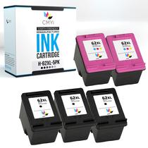 Cartucho de Tinta CMYi 62XL - Kit com 5 Unidades para Impressoras HP Cartucho de Tinta CMYi 62XL - Kit com 5 Unidades para Impressoras HP