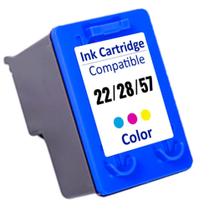 Cartucho de tinta compatível 22 28 57 colorido universal d1320