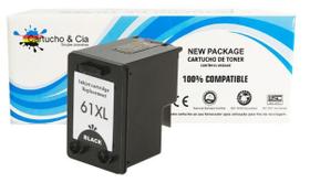 Cartucho de Tinta Compatível 61XL Preto Deskjet 1000 3000 2000 12ml