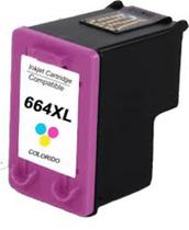 Cartucho de Tinta Compatível 664 XL Color- Compatível - MICROJET
