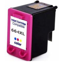 Cartucho de Tinta Compatível 664XL Colorido F6V31A 2136 2676 1115 3636 3635 3836 3776 MICROJET