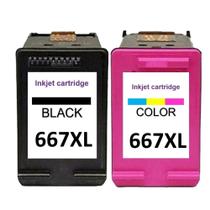 Cartucho De Tinta Compativel 667 preto e colorido Cartucho De Tinta Compativel 667 preto e colorido