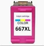 Cartucho De Tinta Compatível 667XL, Ink Cartridge, 13ml, Colorido LD60007CLXL