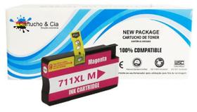 Cartucho de Tinta Compatível 711XL Magenta CZ131A 28ml Cartucho de Tinta Compatível 711XL Magenta CZ131A 28ml