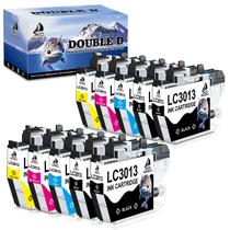 Cartucho de tinta de alto rendimento DOUBLE D LC3013, pacote com 10 unidades para Brother Cartucho de tinta de alto rendimento DOUBLE D LC3013, pacote com 10 unidades para Brother
