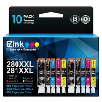 Cartucho de tinta E-Z Ink compatível com Canon 280 281 PGI-280XXL CLI-281XXL Cartucho de tinta E-Z Ink compatível com Canon 280 281 PGI-280XXL CLI-281XXL