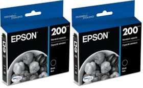 Cartucho de Tinta Epson 200 DURABrite Preto Pacote com 2 Cartucho de Tinta Epson 200 DURABrite Preto Pacote com 2