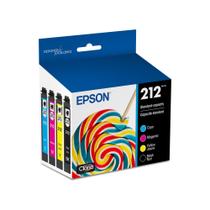 Cartucho de tinta Epson 212 Claria de capacidade padrão preto e colorido