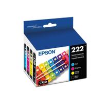 Cartucho de tinta Epson 222 Claria de capacidade padrão preto e colorido