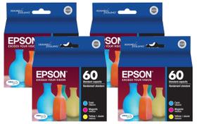 Cartucho de tinta Epson 60 DuraBrite Ultra Standard Capacity (pacote 4) Cartucho de tinta Epson 60 DuraBrite Ultra Standard Capacity (pacote 4)