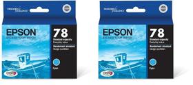 Cartucho de tinta Epson 78 Claria Hi-Definition Cyan T078220 x2