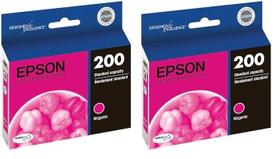 Cartucho de tinta Epson T200 DuraBrite Ultra Magenta (pacote com 2) Cartucho de tinta Epson T200 DuraBrite Ultra Magenta (pacote com 2)