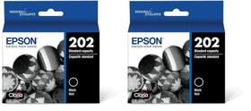 Cartucho de tinta Epson T202 Claria Standard Capacity Preto (pacote com 2) Cartucho de tinta Epson T202 Claria Standard Capacity Preto (pacote com 2)