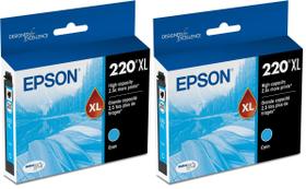 Cartucho de tinta Epson T220 DuraBrite de Ultra Alta Capacidade Ciano Cartucho de tinta Epson T220 DuraBrite de Ultra Alta Capacidade Ciano