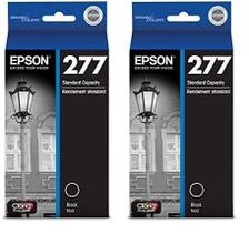 Cartucho de tinta Epson T277 Claria Photo HD Photo Black (pacote com 2) Cartucho de tinta Epson T277 Claria Photo HD Photo Black (pacote com 2)