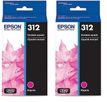 Cartucho de tinta Epson T312 Claria Photo HD Magenta (pacote com 2) Cartucho de tinta Epson T312 Claria Photo HD Magenta (pacote com 2)