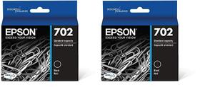 Cartucho de tinta Epson T702 DuraBrite Ultra Black (pacote com 2) Cartucho de tinta Epson T702 DuraBrite Ultra Black (pacote com 2)