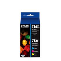 Cartucho de tinta Epson T786 DuraBrite de Ultra Alta Capacidade Preto e Colorido Cartucho de tinta Epson T786 DuraBrite de Ultra Alta Capacidade Preto e Colorido