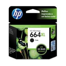 Cartucho de Tinta HP 664XL Preto Ink Advantage F6V31Ab Cartucho de Tinta HP 664XL Preto Ink Advantage F6V31Ab