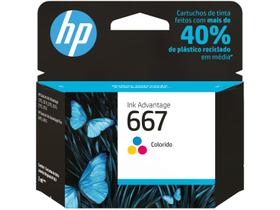 Cartucho de Tinta HP 667 Colorido Original