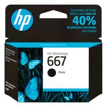 Cartucho de Tinta HP 667 Preto - 3YM79AB