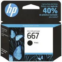 Cartucho de Tinta HP 667 Preto - 3YM79AB