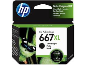 Cartucho de Tinta HP 667XL Preto 3YM81L 3YM81AL 3YM81AB