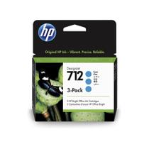 Cartucho de Tinta HP 712 Ciano PLUK 29ML (3 UNID) 3ED77A