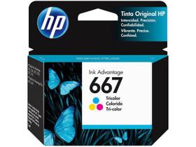 Cartucho de Tinta HP Ink Advantage 667 - Colorido