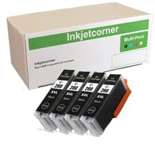 Cartucho de tinta Inkjetcorner PGI-280XXL PGI 280 XXL BK, pacote com 4