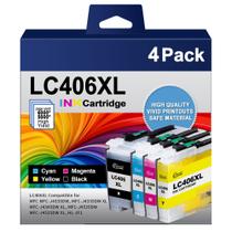 Cartucho de tinta LINKMAY LC406XL de alto rendimento para impressora Brother