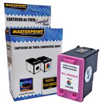 Cartucho de Tinta Masterprint Compatível com 662xl 662 para Deskjet 3515 3546 4646 2545 2546 1515 1015 Colorido 10 ml