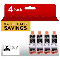 Cartucho de tinta NEXTPAGE PGI-35 preto, pacote com 4 unidades para Canon Cartucho de tinta NEXTPAGE PGI-35 preto, pacote com 4 unidades para Canon