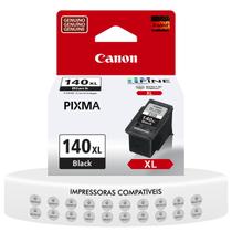 Cartucho de Tinta Original Canon PG 140 XL Preto Compatível Impressoras MG2110 MG2210 MG3110 MG3210 MG3510 Cartucho de Tinta Original Canon PG 140 XL Preto Compatível Impressoras MG2110 MG2210 MG3110 MG3210 MG3510