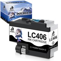 Cartucho de tinta preta Double D LC406 para impressoras Brother