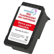 Cartucho de Tinta QUEENPRINT SL-870-1 Vermelho Fluorescente 16ml