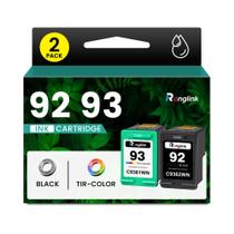 Cartucho de Tinta Ronglink 92 93 Preto e Tricolor Pacote com 2 Cartucho de Tinta Ronglink 92 93 Preto e Tricolor Pacote com 2
