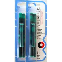 Cartucho De Tinta Sheaffer Cor Verde - 10 Unidades