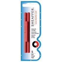 Cartucho de tinta sheaffer cor vermelho - 10 unid-96340