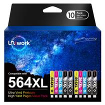 Cartucho de tinta Uniwork de substituição para HP 564 564XL, pacote com 10 Cartucho de tinta Uniwork de substituição para HP 564 564XL, pacote com 10