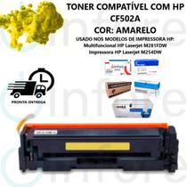 Cartucho de Toner 202a Cf502a Compatível C/ M281 M254 M281fdw M254dw Amarelo