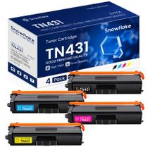 Cartucho de toner 4 unidades compatível com Brother TN-431