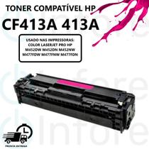 Cartucho de Toner 413a Cf413a Cf413 M Compatível para M452DW M452DN M477FDW M477FNW M477FDN MAGENTA