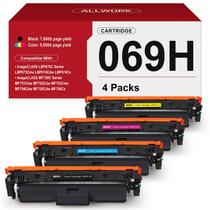 Cartucho de toner ALLWORK 069H de alta capacidade, pacote com 4 unidades para Canon