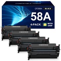 Cartucho de toner ALLWORK 58A preto compatível com HP (pacote com 4)