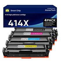 Cartucho de Toner AtonerTech 414X de Alto Rendimento, Kit com 4 Unidades
